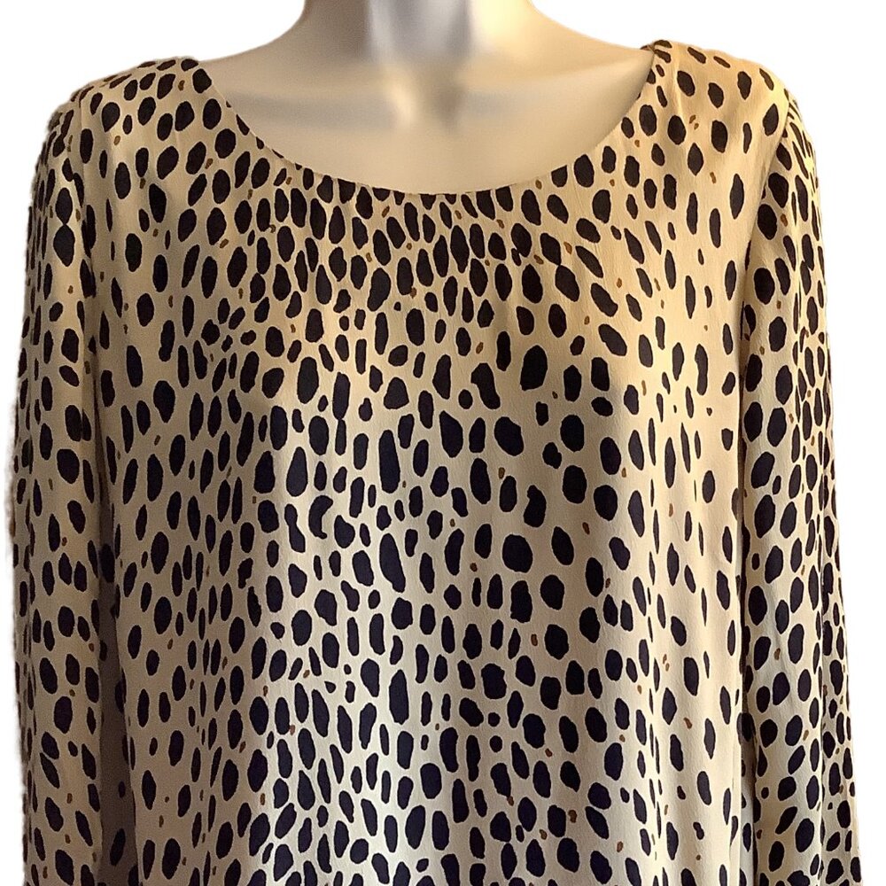 EUC J. Crew Animal Print Shift Dress Size: 6